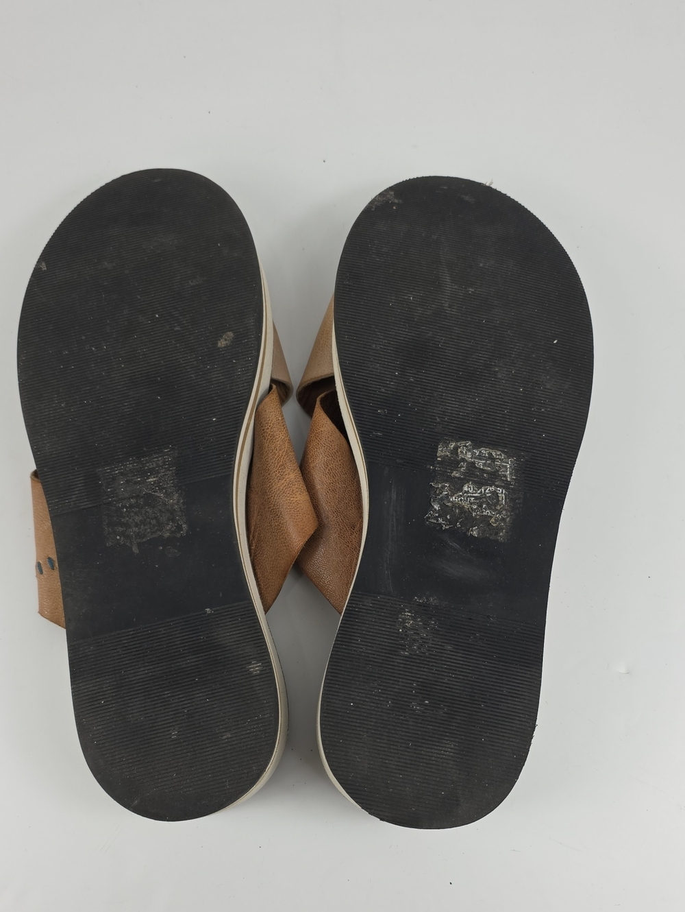 Roan by Bed Stu Shout Brown Leather Slip-on Platform Women's Sandals Size 9 - Picture 7 of 10